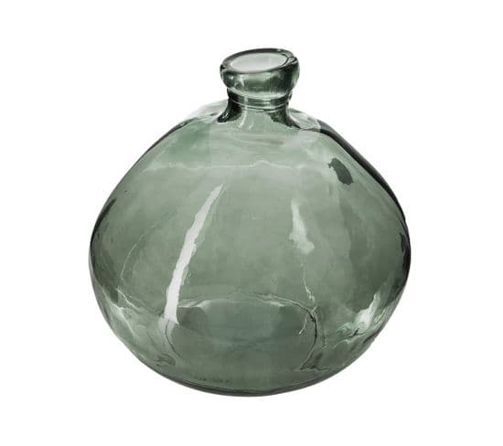 Vase Rond Verre Recyclé Uly Vert D33