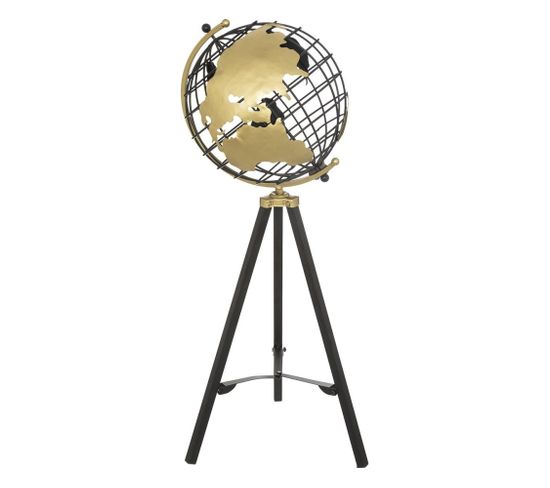 Globe Terrestre Métal Sur Pied Ramon H70
