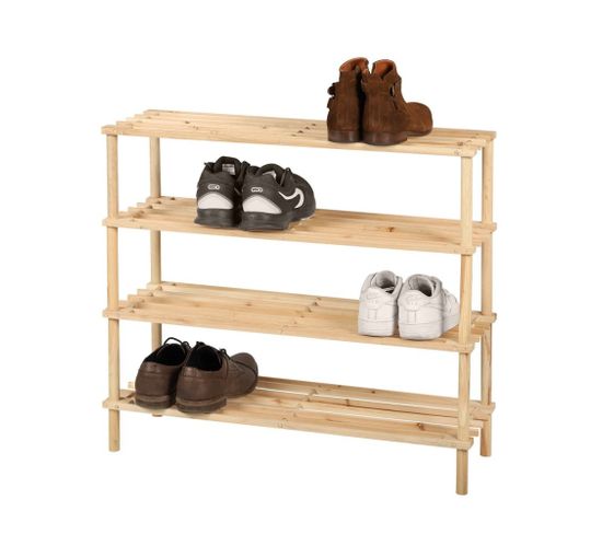 Meuble Range Chaussures 4 Niveaux Wood And Co