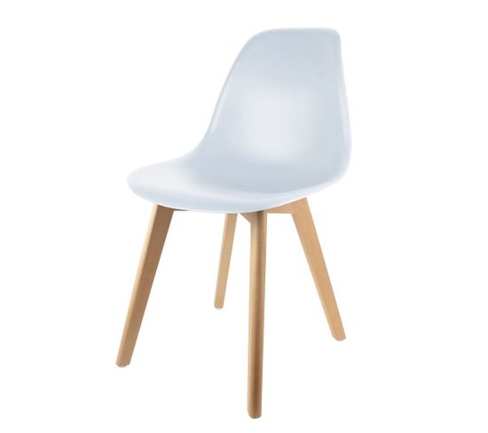 Chaise Scandinave Coque Blanc