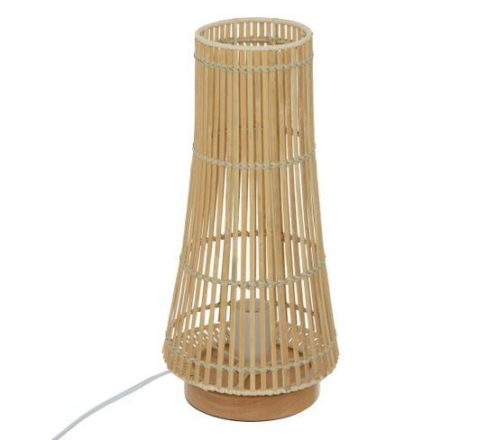Lampe Bambou Mahe Naturel H38
