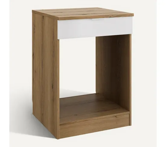 Ensemble Cuisine EDEN - Blanc - L.240 cm vue 3/4