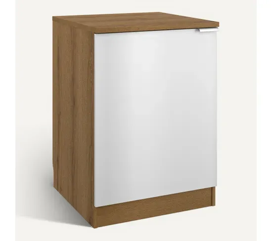 Ensemble Cuisine EDEN - Blanc - L.300 cm vue 3/4