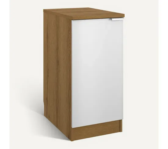 Ensemble Cuisine EDEN - Blanc - L.300 cm vue 3/4