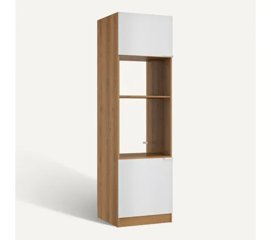 Ensemble Cuisine EDEN - Blanc - L.300 cm vue 3/4