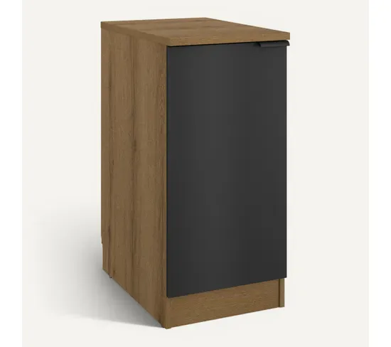 Ensemble Cuisine EDEN - Gris - L.300 cm vue 3/4
