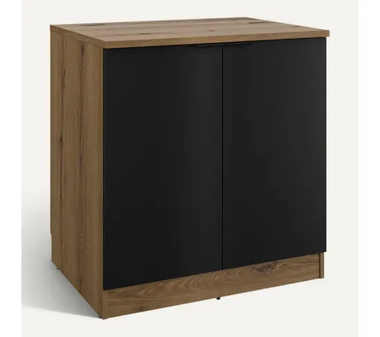 Ensemble Cuisine EDEN - Gris - L.180 cm vue 3/4