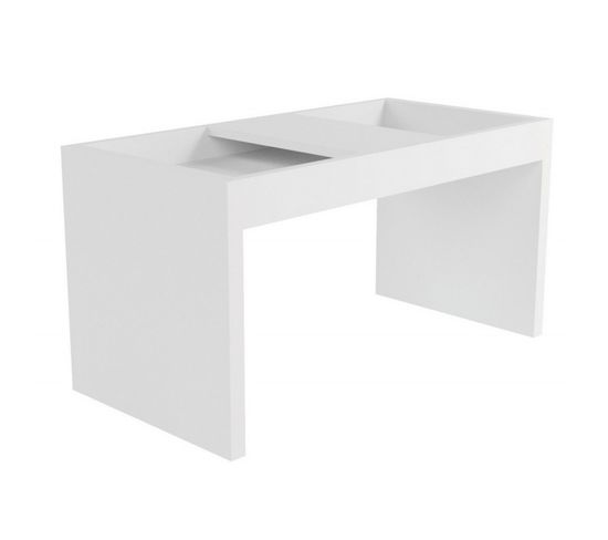 Table Basse Rectangle 68 Cm Blanche