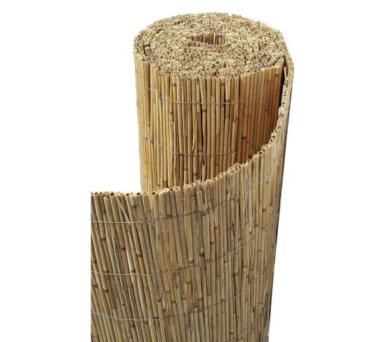 Canisse Paillon De Bambou Non Pelé 5m (longueur)  X 1,5m (hauteur)
