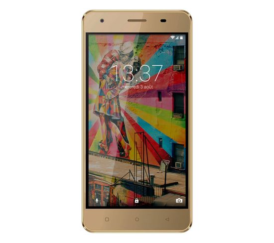 Smartphone  Link 50 - Android 6.0 - 4g Lte - Ecran 5'' - 8go - Double Sim - Or