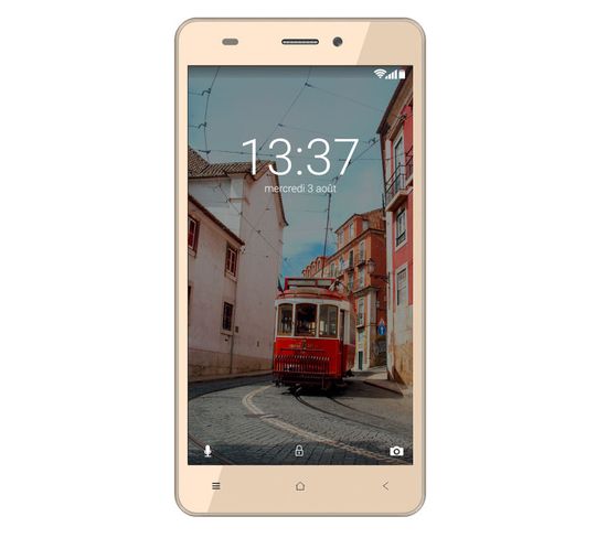 Smartphone  Link 55 - Android 6.0 - 4g Lte - Ecran 5.5'' - 8go - Double Sim - Or