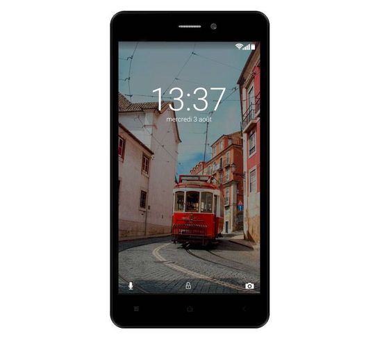 Smartphone  Link 55 - Android 6.0 - 4g Lte - Ecran 5.5'' - 8go - Double Sim - Noir