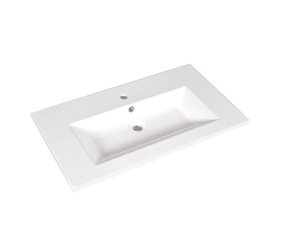 Plan De Toilette Glam 80 cm / Blanc