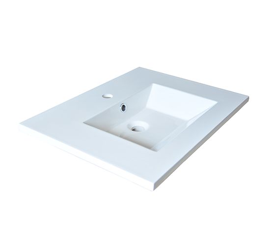 Plan De Toilette Glam 60 cm / Blanc