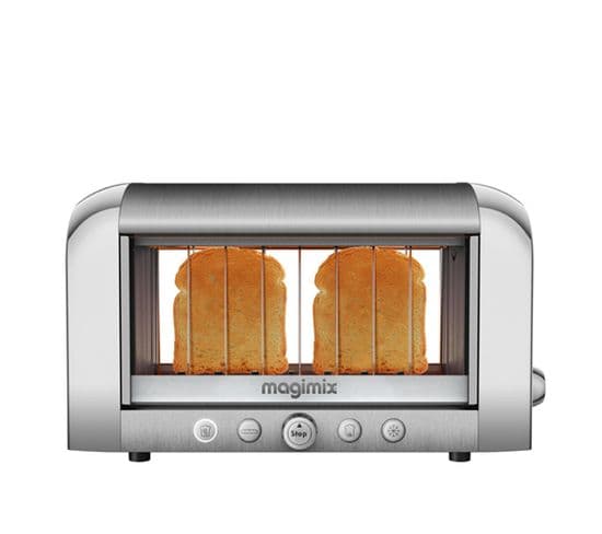 Magimix Toaster Vision Fente Extra-large Brossé Brillant 11538