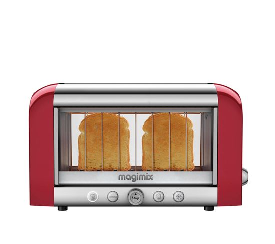 Magimix Toaster Vision Fente Extra-large Rouge 11540
