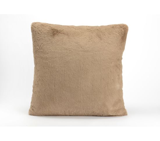 Coussin Taupe Luxe 50x50 Cm