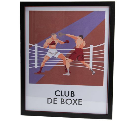 Affiche Club De Boxe 40 X 50 Cm