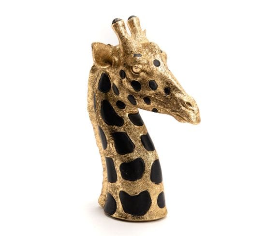 Tête De Girafe Dorée Petit Modèle