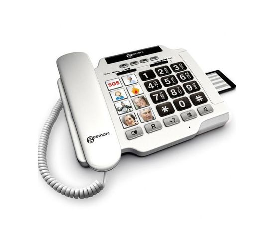 Téléphone Amplifié Pour Senior Et Malentendant - Photophone 100 (+40db)
