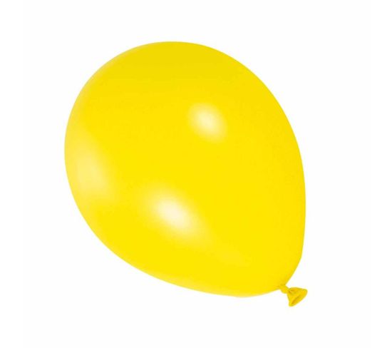 Lot De 10 Ballons En Latex "gonflables" 30cm Jaune
