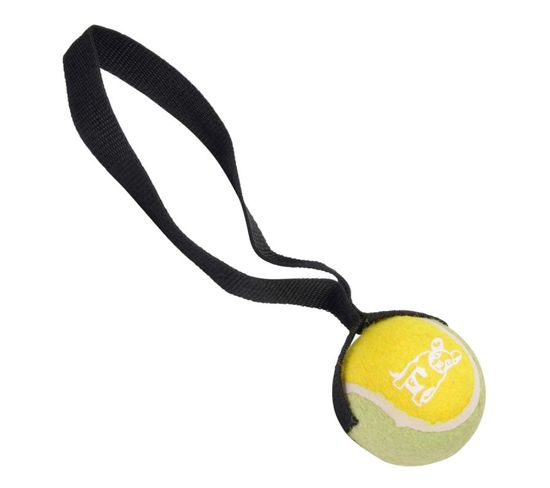Jouet Pour Chien "balle De Tennis" 20cm Jaune et Noir