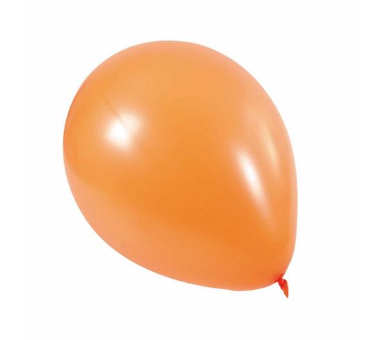 Lot De 10 Ballons En Latex "gonflables" 30cm Orange