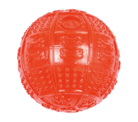 Balle Pour Chien "distributeur De Croquettes" 8cm Rouge