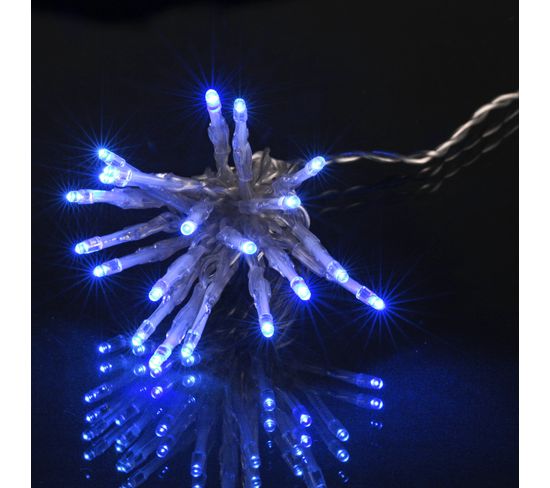 Guirlande Lumineuse Interieure 50 LED Bleues 5m