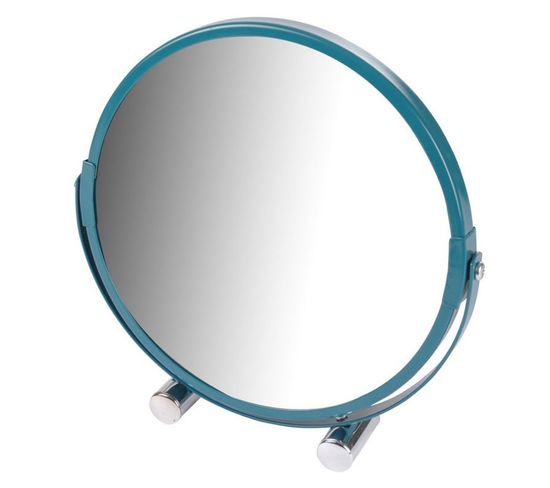 Miroir à Poser Grossissant "vitamine Ii" 17cm Bleu Canard