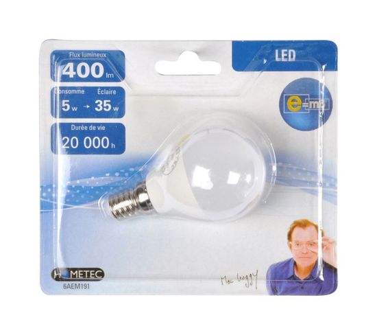 Ampoule LED "sphère 5w" 8cm Blanc
