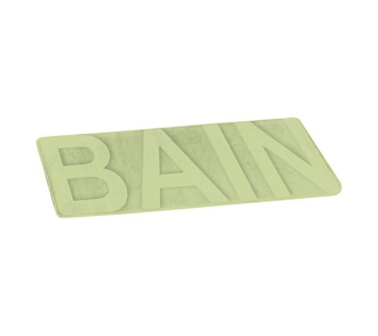 Tapis De Bain Microfibre "relief" 45x75cm Vert
