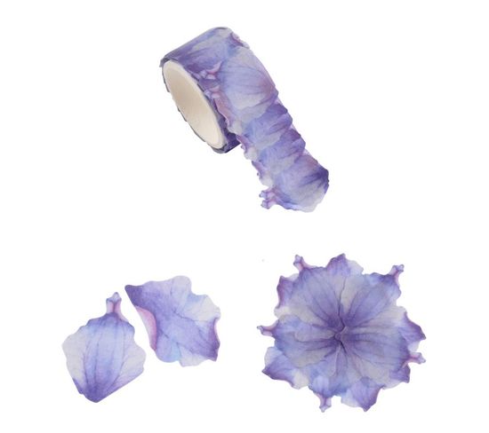Ruban Masking Tape "200 Pétales Iris" 3cm Violet