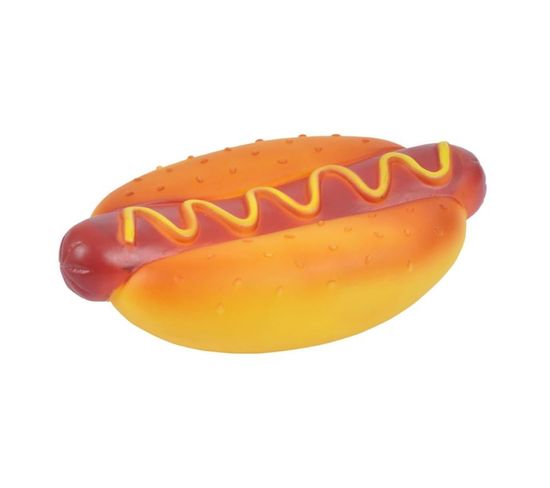 Jouet Pour Chien "hot Dog" 15cm Orange