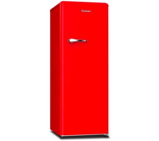 Réfrigérateur - 243 Litres - Classe F - Vintage - Froid Statique - Rouge - Rarl235rl