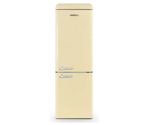 Réfrigérateur Combiné Inversé 300 Litres - Coloris Crème - Scb300vcr