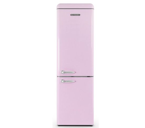 Réfrigérateur Combiné 54.6cm 249l Statique Rose - Sccb250vp