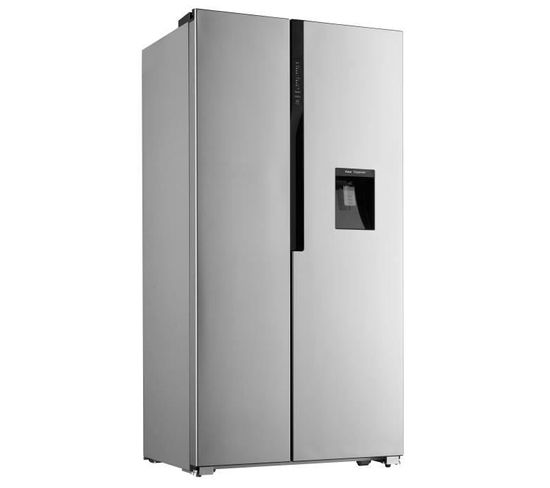 Réfrigérateur américain - 527 Litres - Distributeur D'eau - Display - No Frost - Inox - Amsbs528wdx
