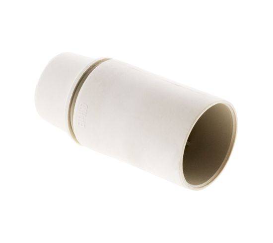 Douille E14 Thermoplastique Lisse Blanc - Zenitech
