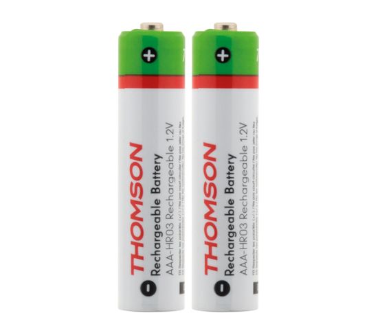 Pack 2x Piles Rechargeables Hr03 Aaa 900 Mah - Thomson