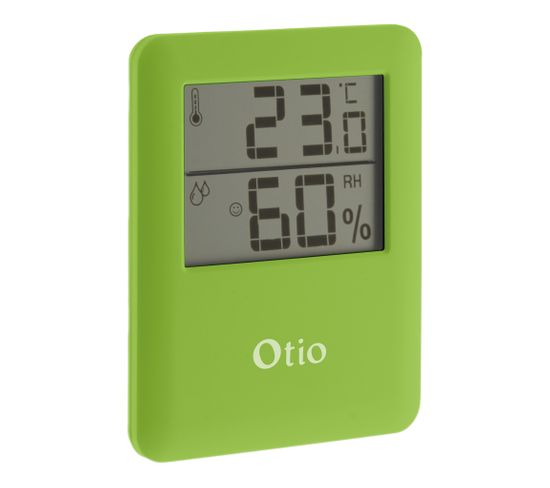Thermomètre Hygromètre Digital Intérieur Vert - Otio