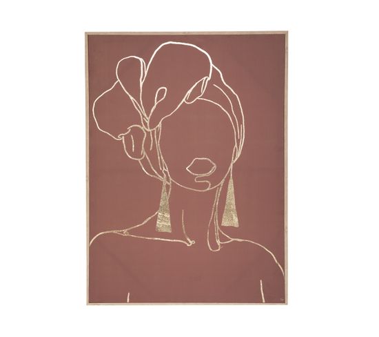 Tableau Toile Murale Imprimée Et Encadrée Femme 60 X 90 Cm