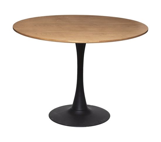 Table De Repas Design "elias" 102cm Marron
