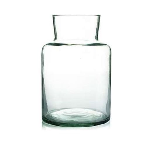 Vase En Verre Recyclé H 20.5 Cm