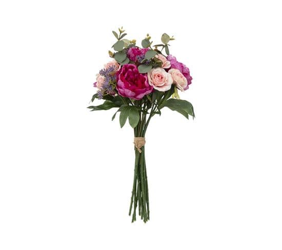 Bouquet Composé Fleurs Artificielles D. 30 X H. 53 Cm