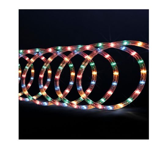 Guirlande Lumineuse Extérieur Tube 10 M 180 LED Multicolore 8 Jeux De Lumière