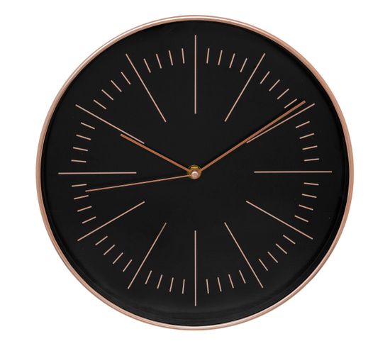 Horloge plastique Ø 30 cm EDITH Cuivre