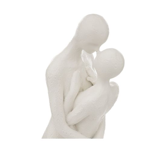 Statue couple H. 33 cm RIVI Blanc