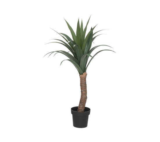 Plante Artificielle Yucca Palmier En Pot H 110 Cm