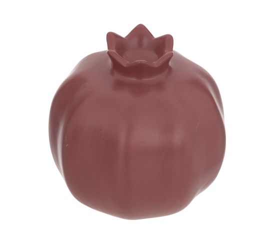 Grenade Décorative En Céramique Rose Foncé D 13 X H 13 Cm